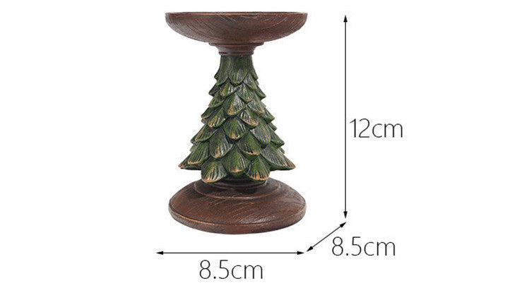 Resin Christmas Tree Candlestick – Add Holiday Magic Easily