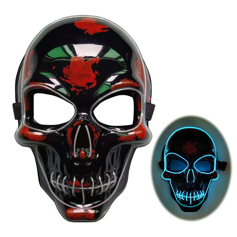 Halloween Skeleton Mask with Cool LED Glow
