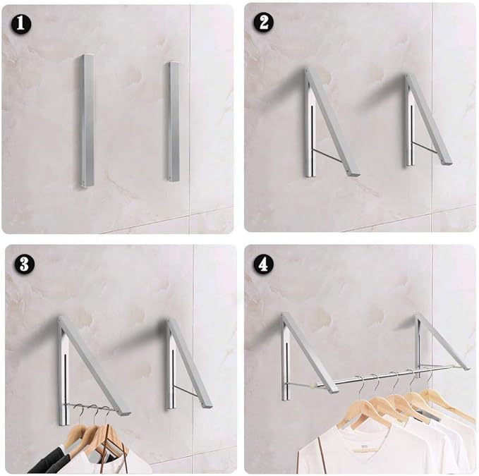 Wall-Mounted Rack for Stress-Free Laundry Days