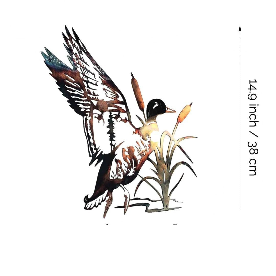 Metal Mallard Wall Art – Rustic Beauty for Your Home