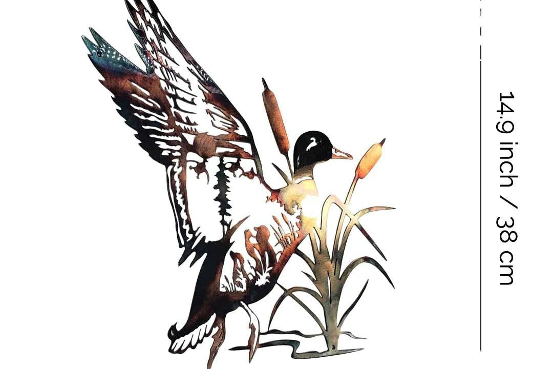 Metal Mallard Wall Art – Rustic Beauty for Your Home