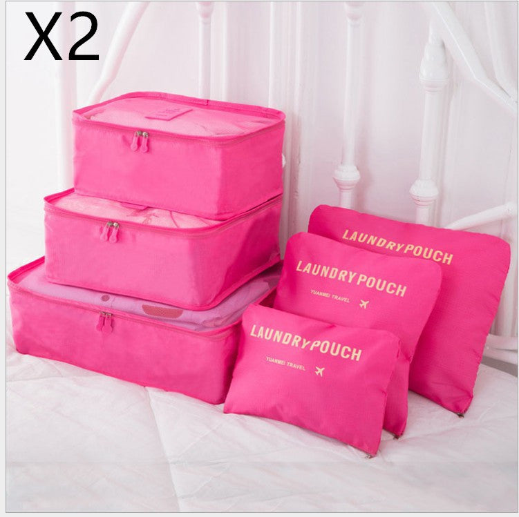 Travel Clothes Organizer Bags Set – 6PCS Packing Cubes for Luggage & Efficient Packing System