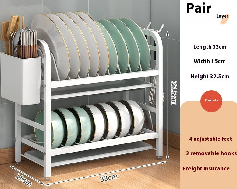 Kitchen Storage Shelf Rack – Organizer for Countertop, Pantry & Cabinet Space