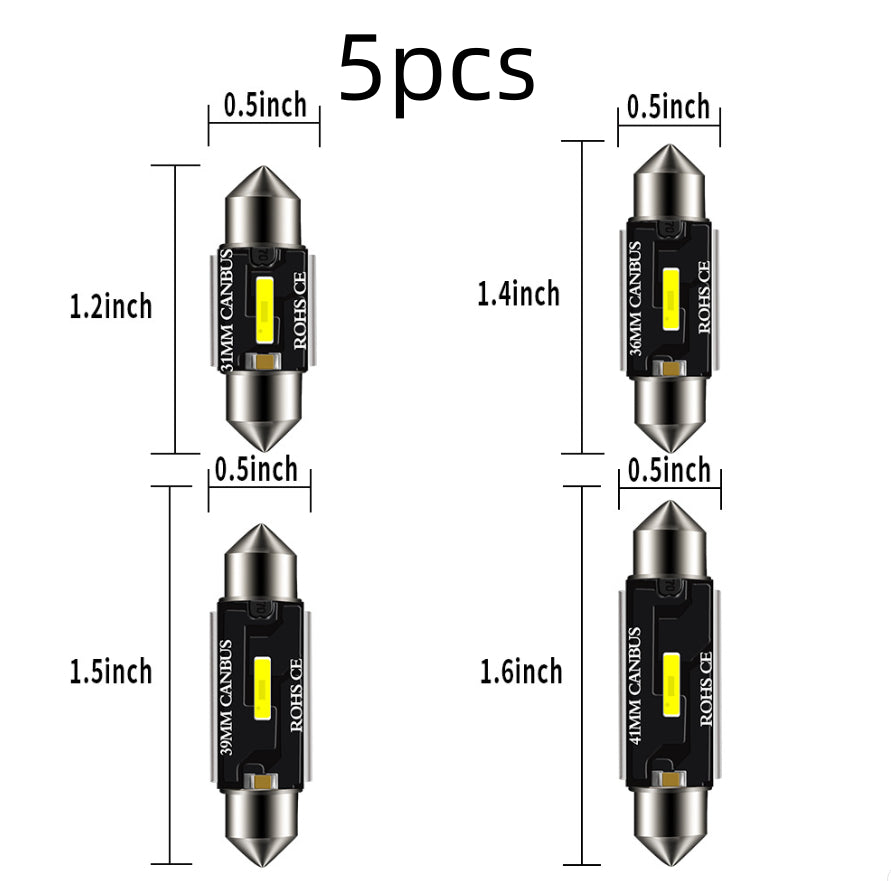 Car Interior LED Reading Light – USB Adjustable Clip Auto Night Lamp
