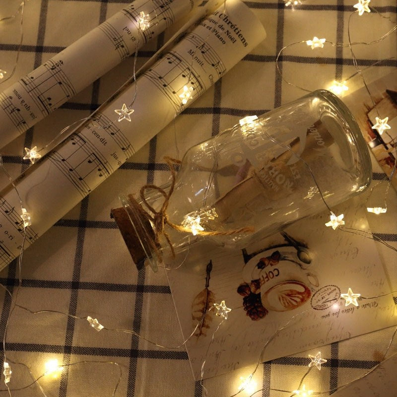 Star String Lights LED – Fairy Lights for Cozy Room Decoration