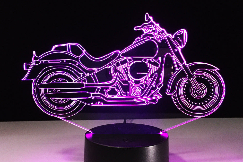 Motorcycle Night Lamp – Stylish LED Desk Lamp Gift for Men & Teens