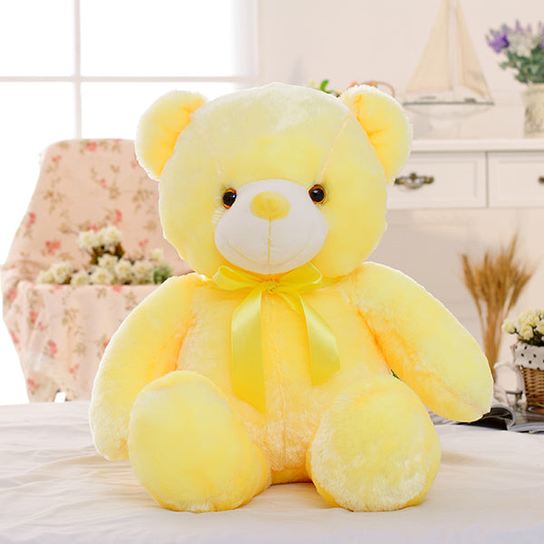 Glowing Teddy Bear Night Light Plush – LED Stuffed Toy Gift for Kids, Girls & Babies