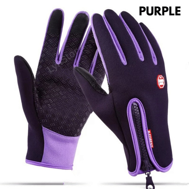 Winter Motorcycle Riding Gloves – Waterproof, Windproof, and Fleece-Lined