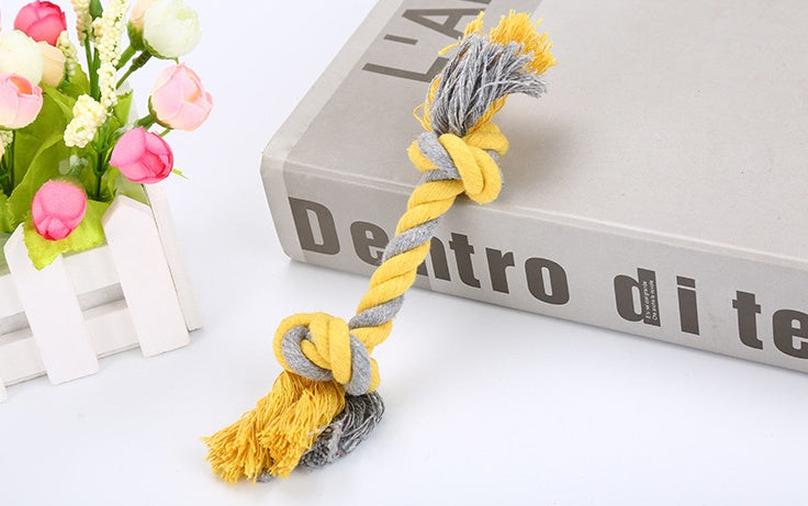 Interactive Tug Rope Dog Toy – Durable Chew Toy | Teeth Cleaning Cotton Rope Pet Toy
