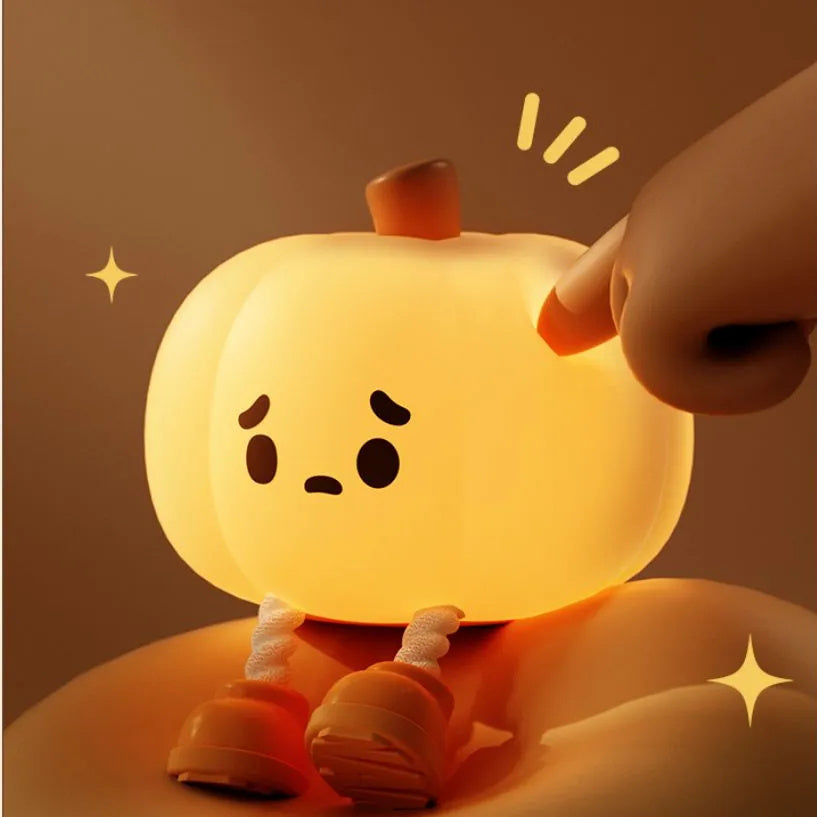Adorable Pumpkin Night Light for Kids & Spooky Nights