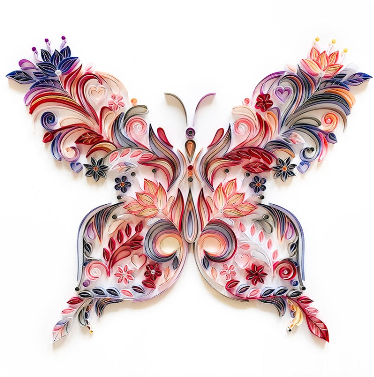 Beginner-Friendly Butterfly Quilling Kit – 20 Inch DIY Paper Craft Art Set