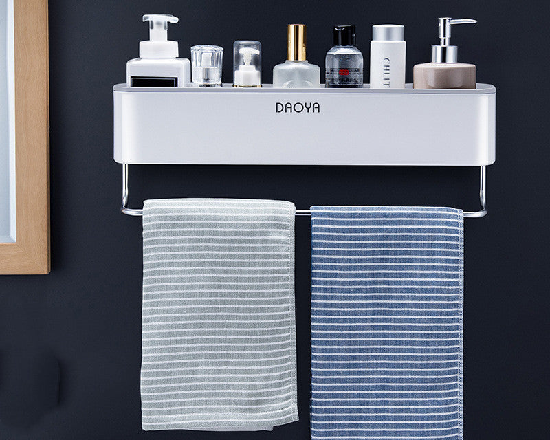 Bathroom Wall Shelf – Space-Saving Organizer for Towels & Toiletries