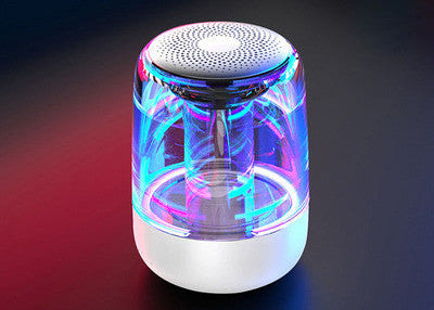 Portable Bluetooth Speaker Bass Boost – LED Light Wireless Music Speaker with FM Radio