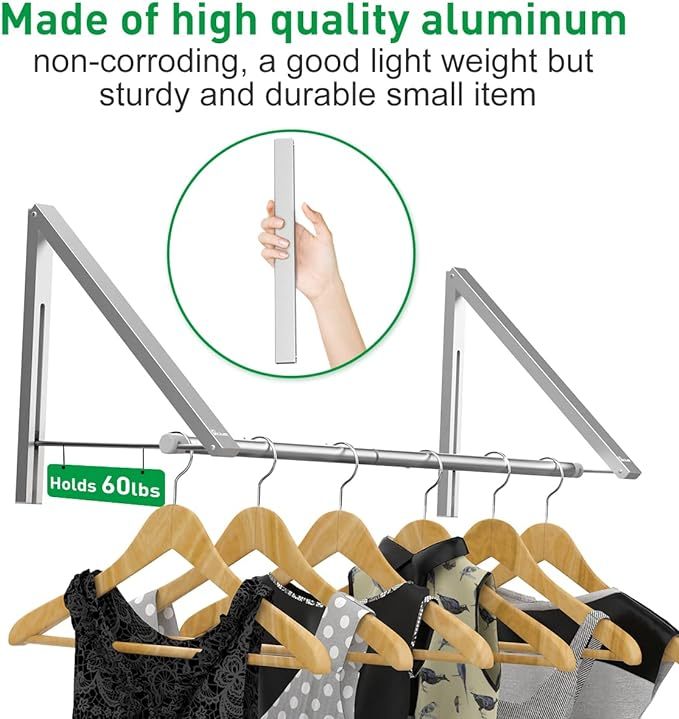 Wall-Mounted Rack for Stress-Free Laundry Days