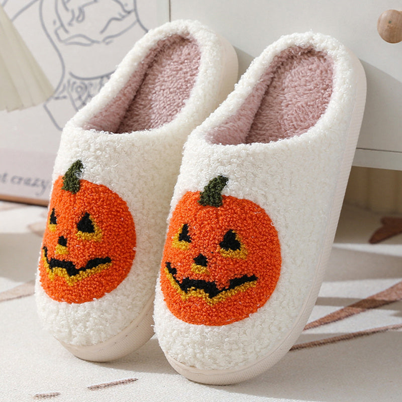 Pumpkin Cartoon Slippers for Warm Cozy Evenings