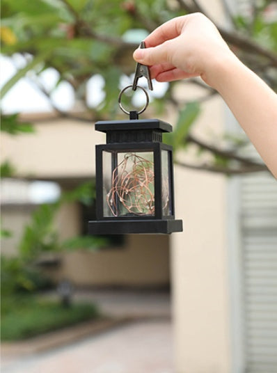 Solar Wind Lamp Outdoor – Hanging Garden Light for Yard, Patio & Balcony Decor