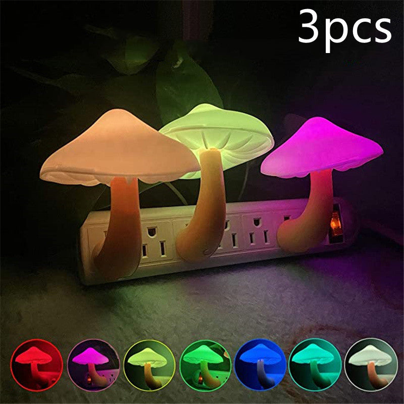 Sensor Mushroom Light – Plug, Forget, and Sleep Easy