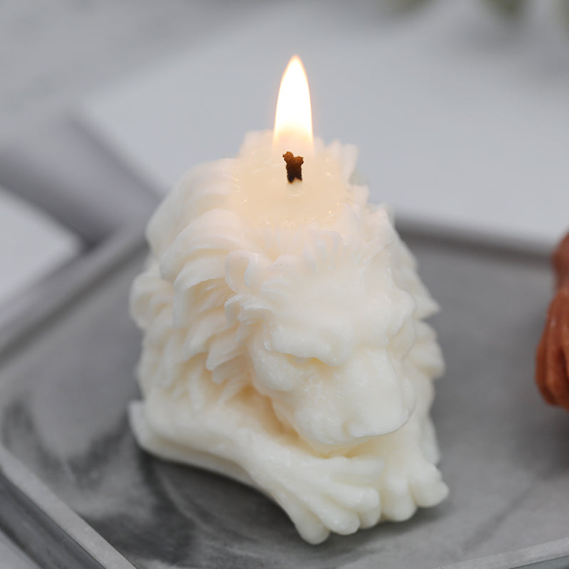 Lion Candle Mold Silicone DIY – Handmade Scented Candle Making Tool for Home Decor & Crafts