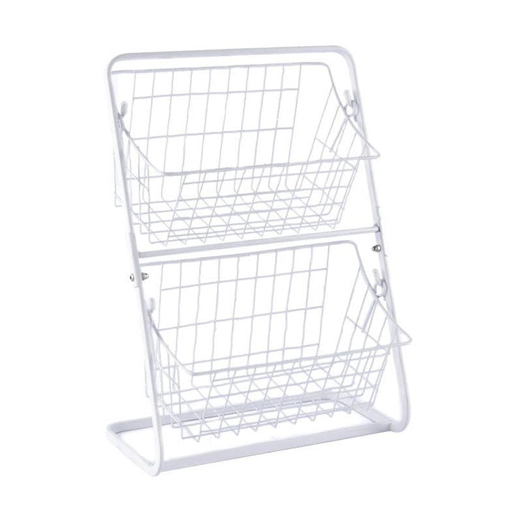 Space-Saving Stainless Steel Countertop Rack – Multi-Tier Kitchen Organizer Shelf