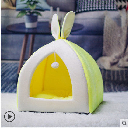 Soft Cat Bed House – Cozy Villa Style Pet Shelter for Small Dogs & Cats