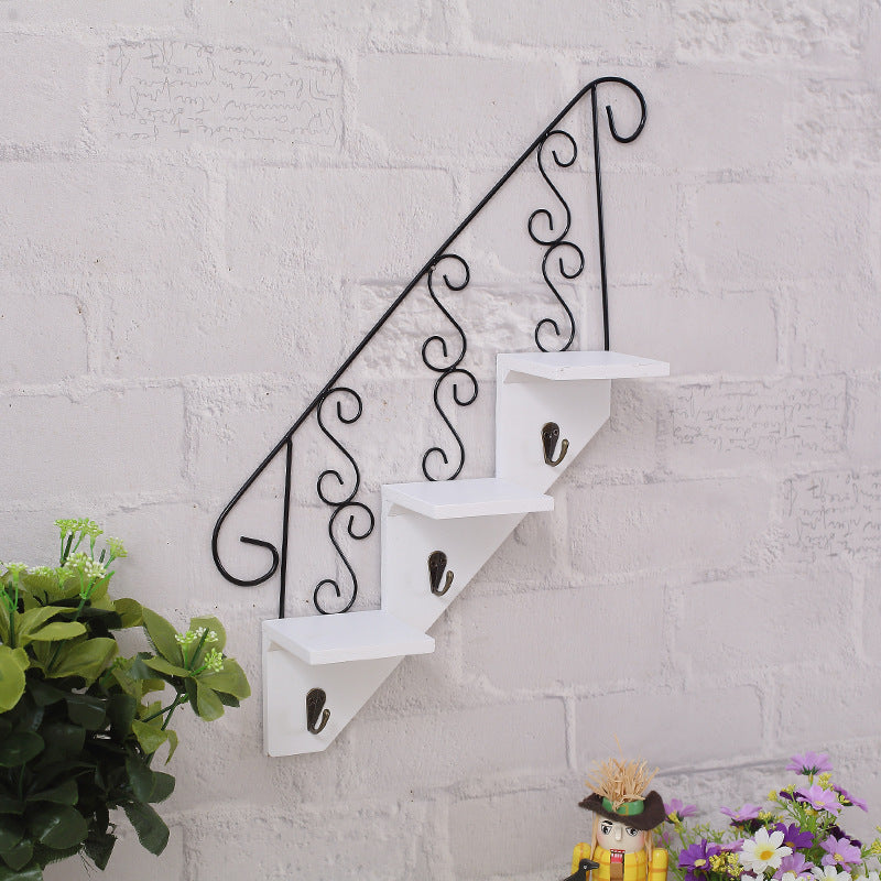 Nordic Wooden Wall Rack for Organized Living