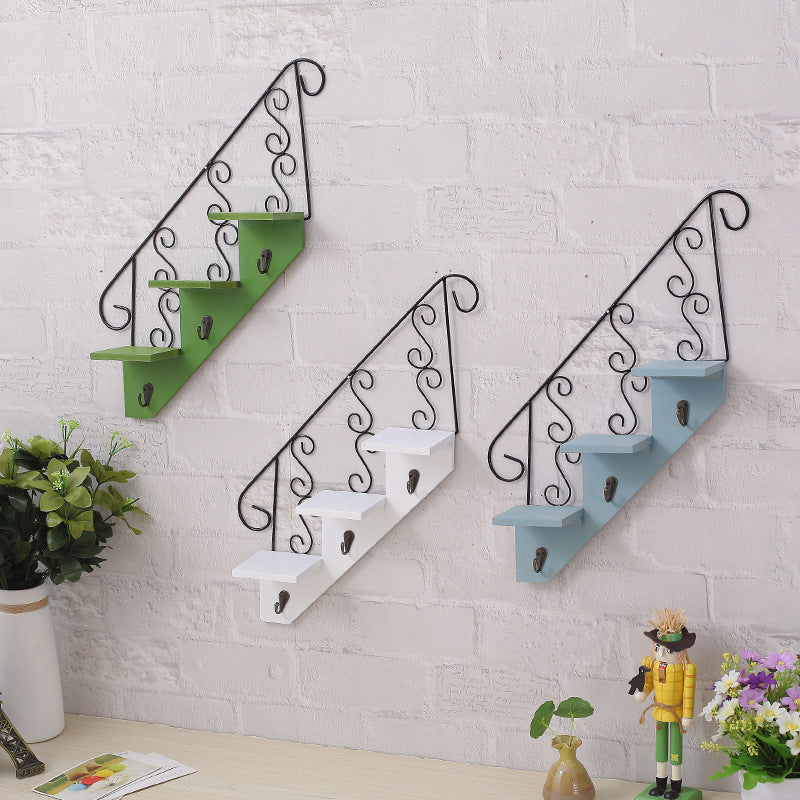 Nordic Wooden Wall Rack for Organized Living