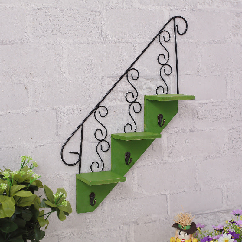 Nordic Wooden Wall Rack for Organized Living
