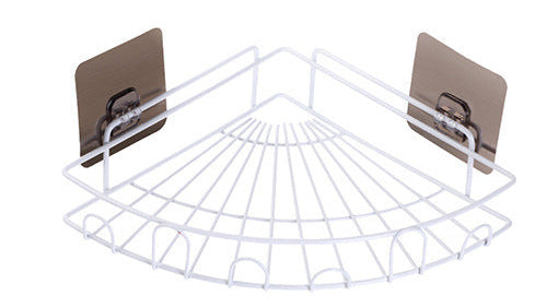 Space Saving Corner Bathroom Organizer – Wall Mounted Vanity Rack for Home Storage Needs