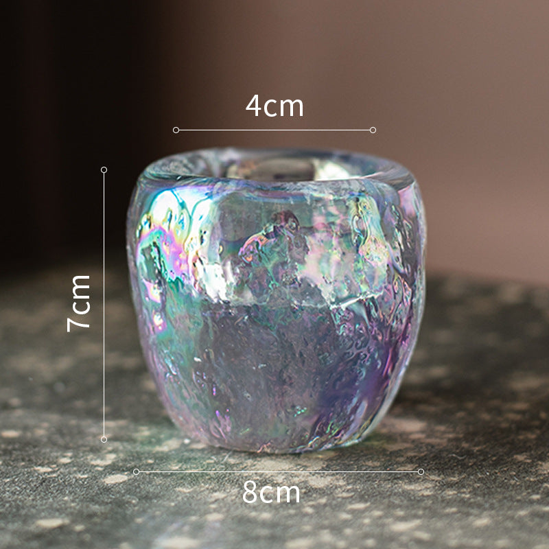 Decorative Glass Candle Cup Holder – Romantic Home Tabletop Lighting Decor