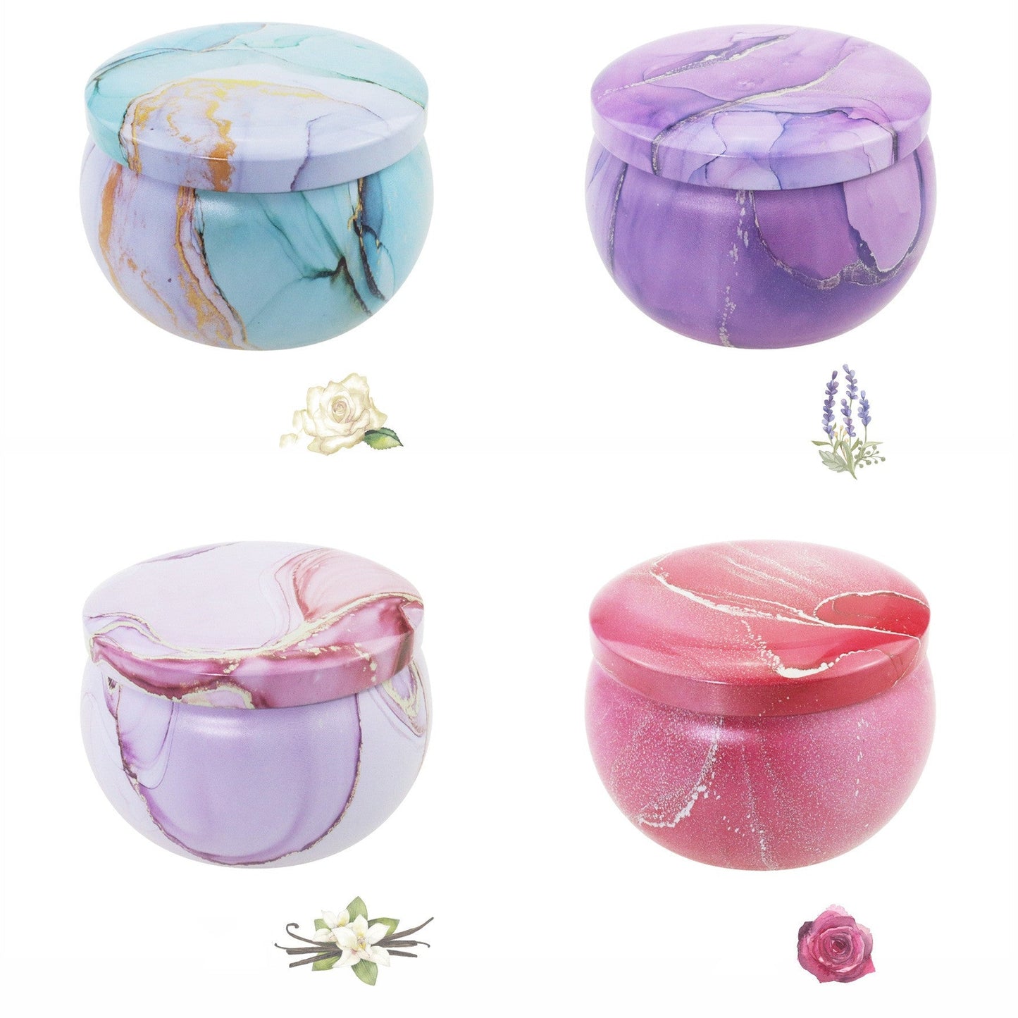 Luxury Dried Flower Scented Candle – Aromatherapy Home Decor Gift
