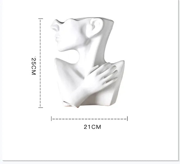 Turn Flowers into Art with Our Nordic Portrait Vase