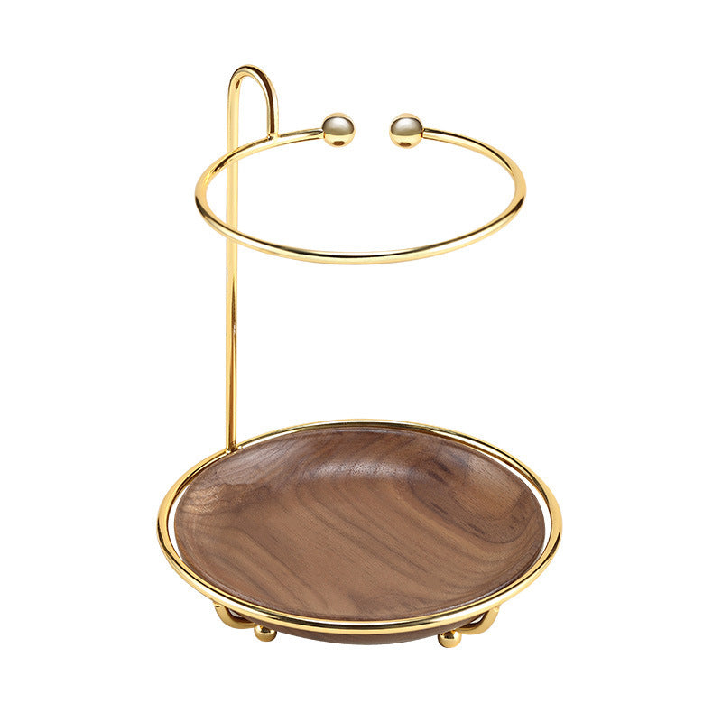 Stylish Wood Key Holder with Built-In Jewelry Hooks