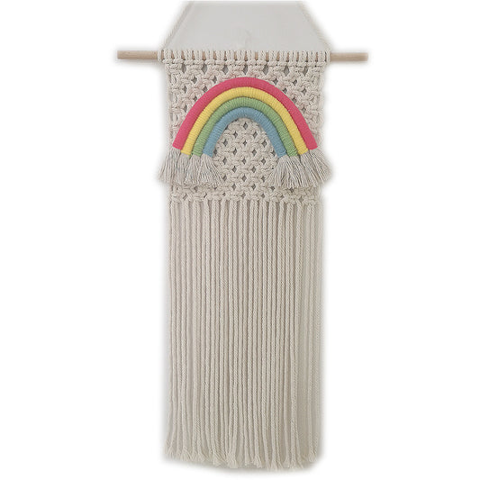 Handmade Macrame Rainbow – Nordic-Inspired Wall Decoration