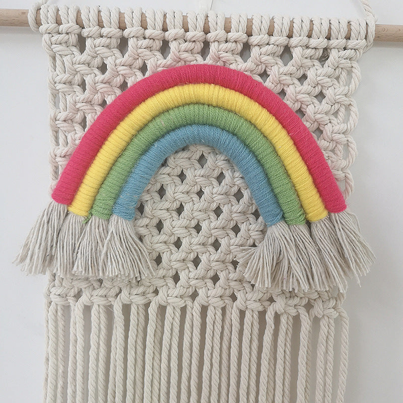 Handmade Macrame Rainbow – Nordic-Inspired Wall Decoration