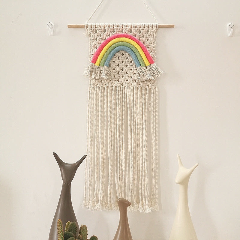 Handmade Macrame Rainbow – Nordic-Inspired Wall Decoration