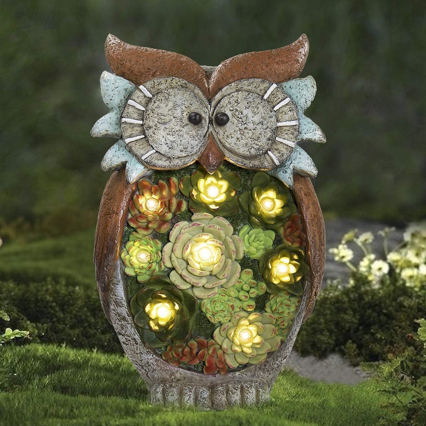 Solar Owl LED Garden Light – Outdoor Waterproof Lawn Decor Night Light for Patio & Yard