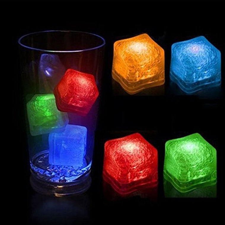 Colorful LED Ice Cube Light – Glow Party Drink Lights for Bar, Events & Home Decor