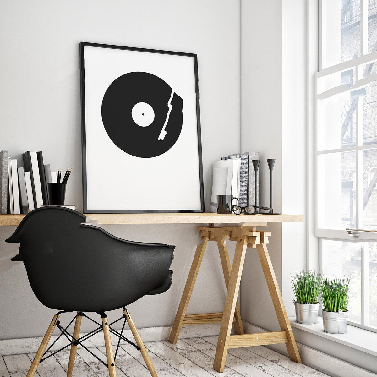 Aesthetic Music Wall Art Print – Vinyl Record Inspired Decor for Bedroom & Living Room