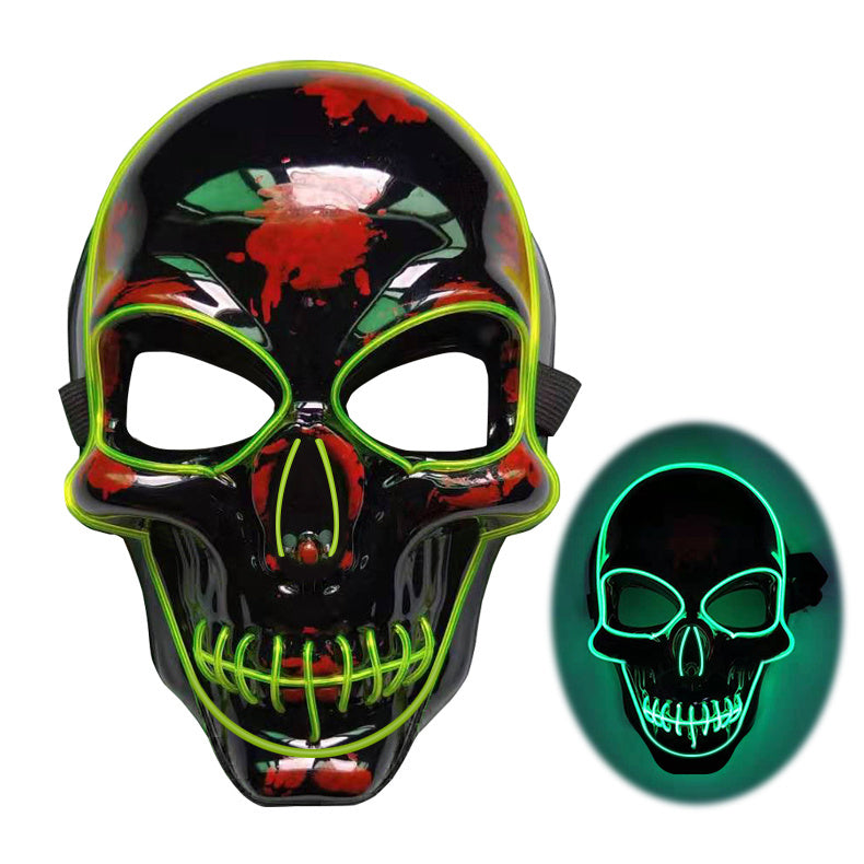 Halloween Skeleton Mask with Cool LED Glow