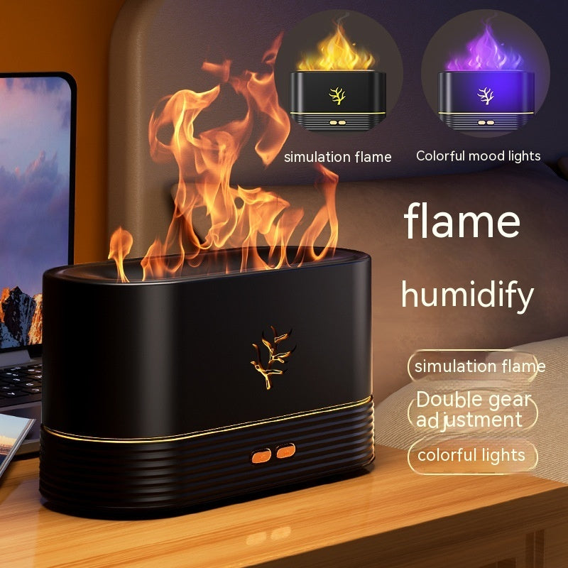 USB Flame Humidifier – Soothing Mist & Cozy Glow