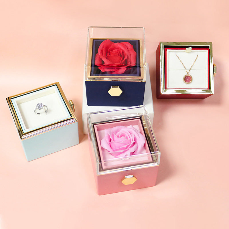 Rotating Flower Soap Rose Box – Perfect Anniversary Surprise