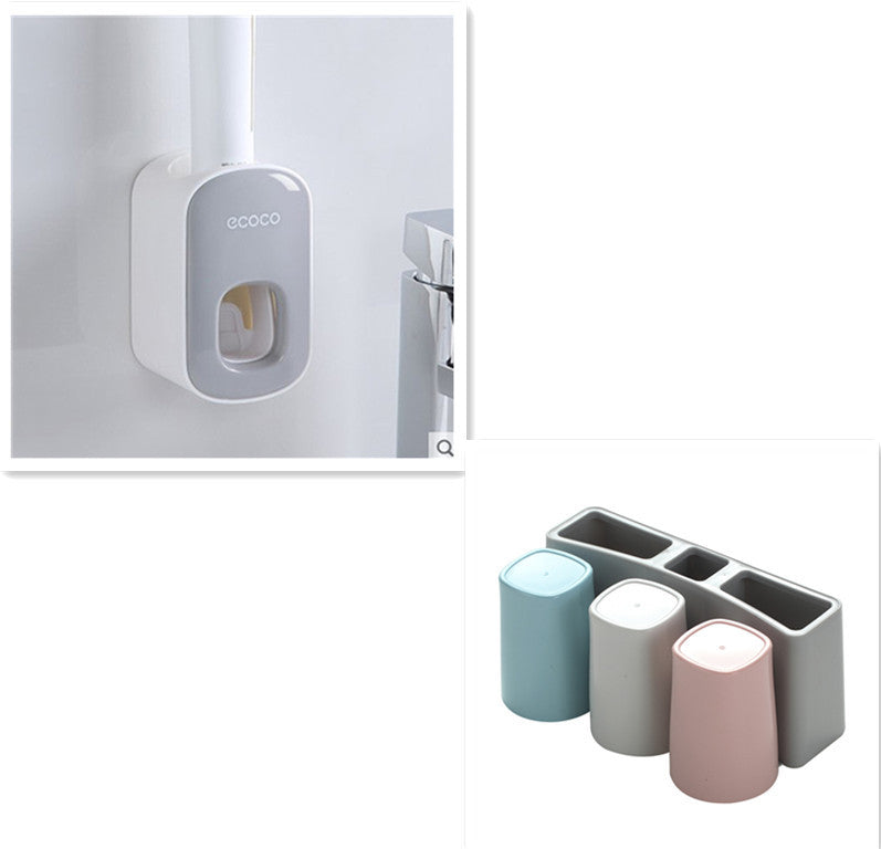 Bathroom Organizer & Toothpaste Dispenser for Everyday Ease