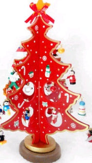 Festive Wooden Desktop Tree – Brighten Your Holiday Workspace