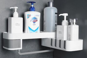 Corner Bathroom Storage Rack – Shower & Countertop Organizer
