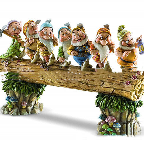 Seven Dwarfs Gnome Garden Decor Resin Statues | Outdoor Yard & Patio Decoration Set