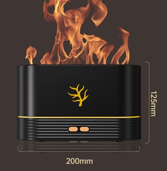 USB Flame Humidifier – Soothing Mist & Cozy Glow