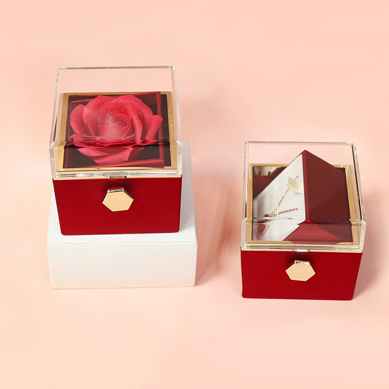Rotating Flower Soap Rose Box – Perfect Anniversary Surprise