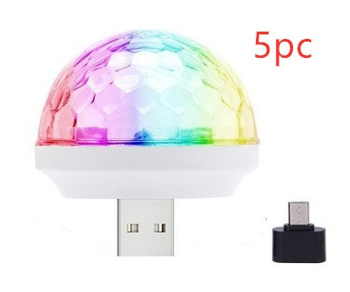 USB Disco Ball Light – LED Party Projector for DJ, & Home Decor