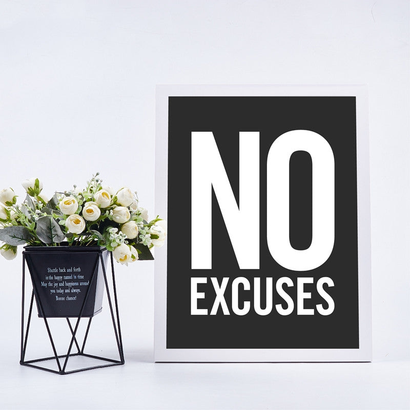 Home Gym Wall Decor Poster – Fitness Inspirational Quotes Art Print