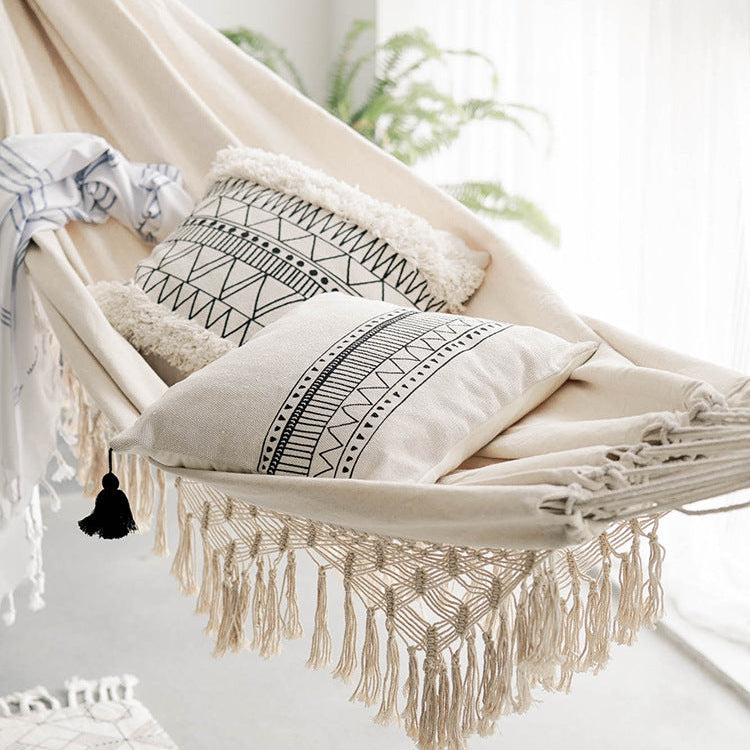 Macramé Hammock Chair – Spacious Boho Comfort for Two